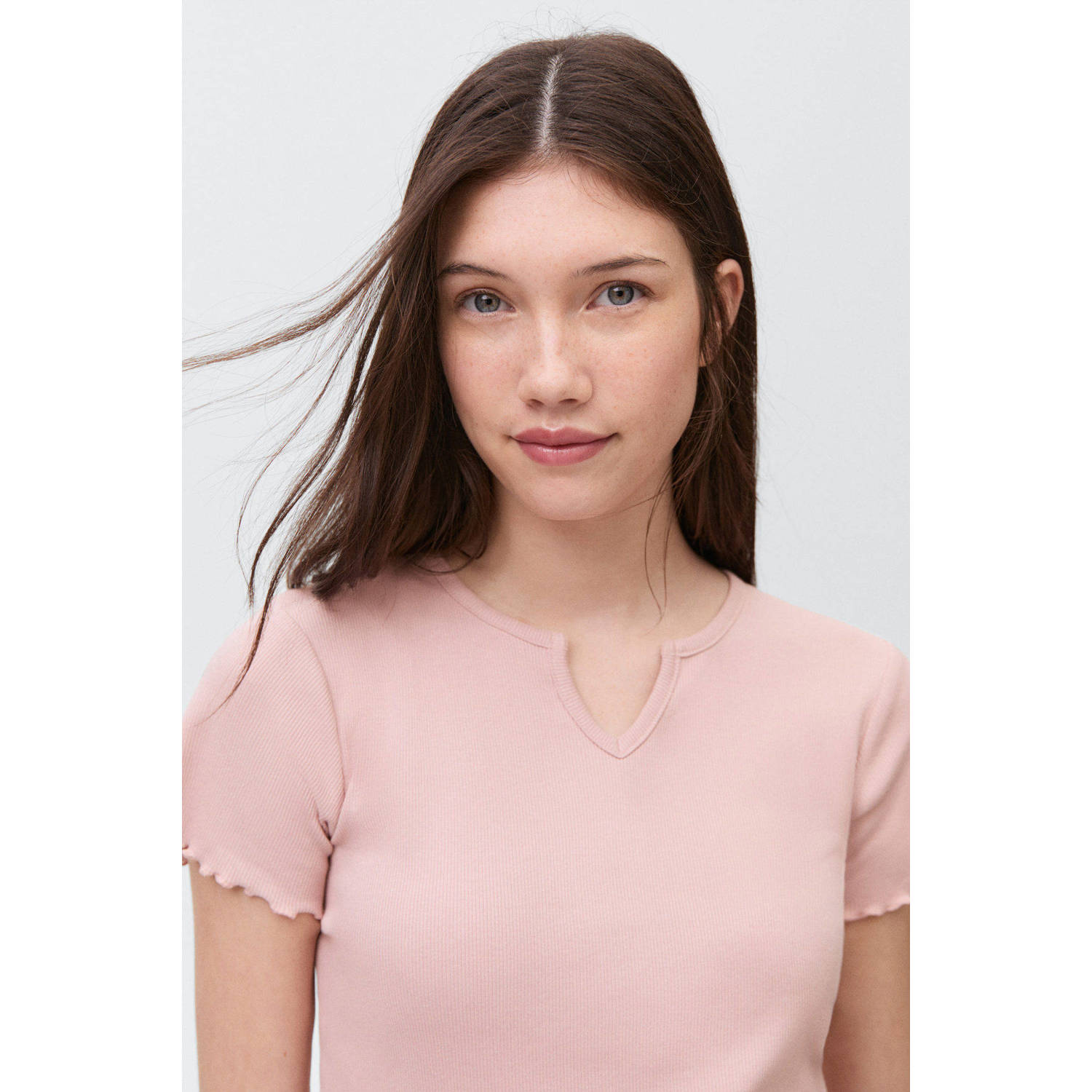 MANGO TEEN shortama lichtroze