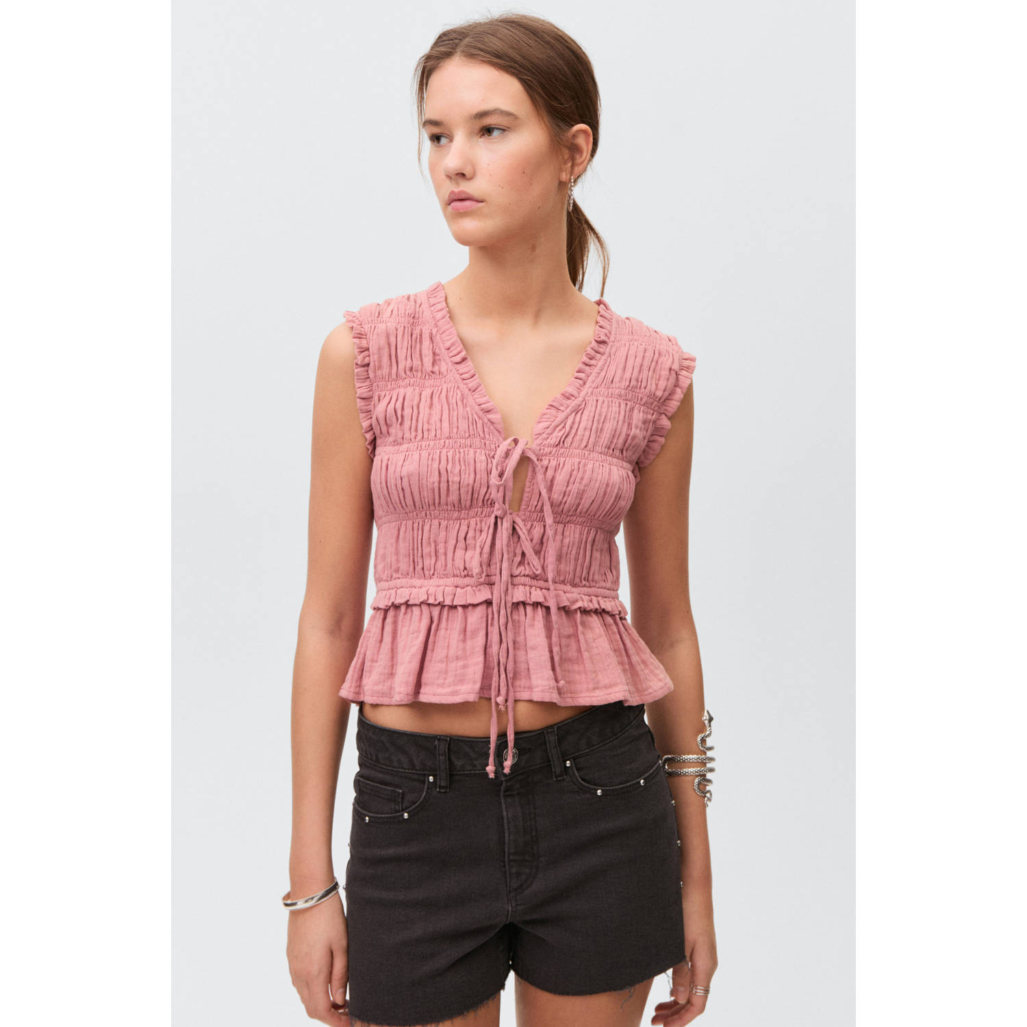 MANGO TEEN blousetop oudroze