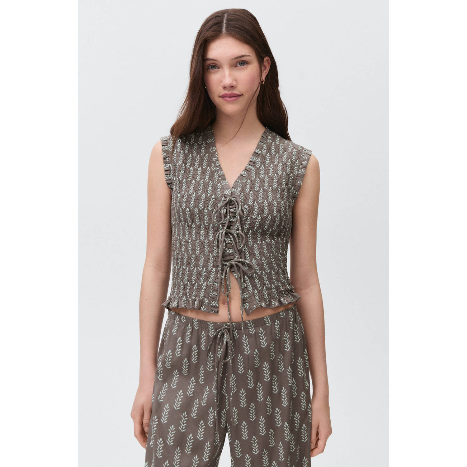 MANGO TEEN gilet grijs
