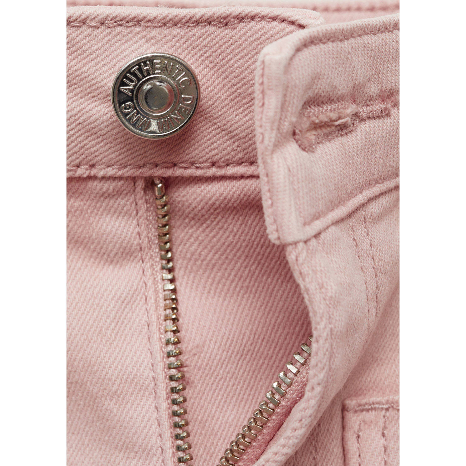 MANGO TEEN denim short lichtroze