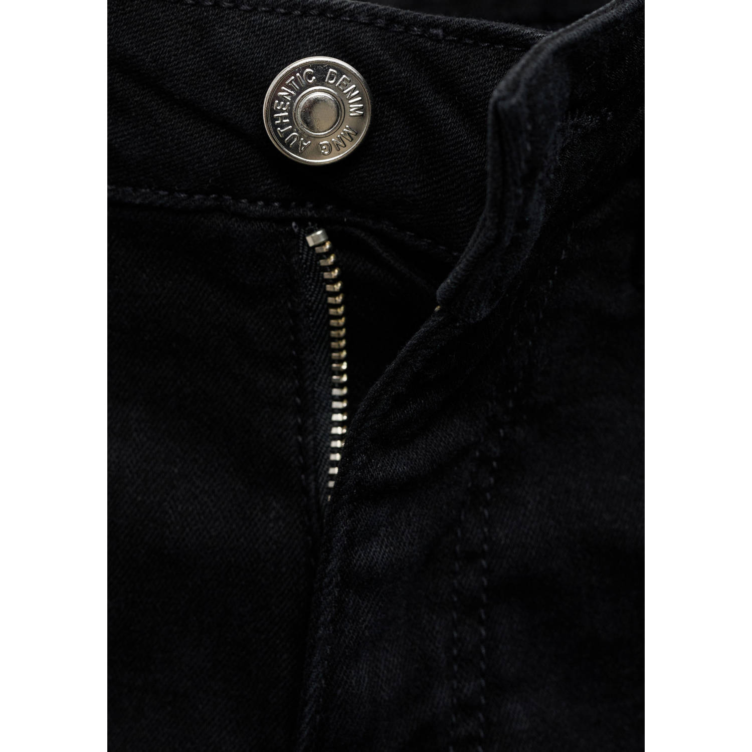 MANGO TEEN denim short black denim