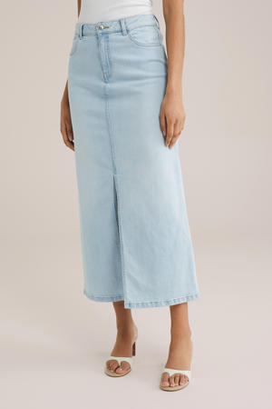 denim spijkerrok light blue denim