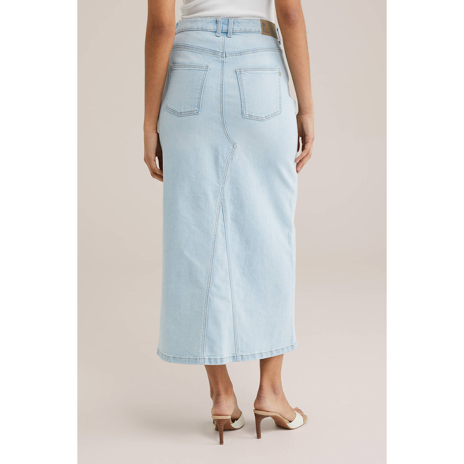 WE Fashion Blue Ridge denim spijkerrok light blue denim