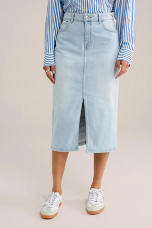 denim spijkerrok light blue denim
