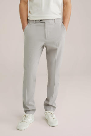 slim pantalon lichtgrijs