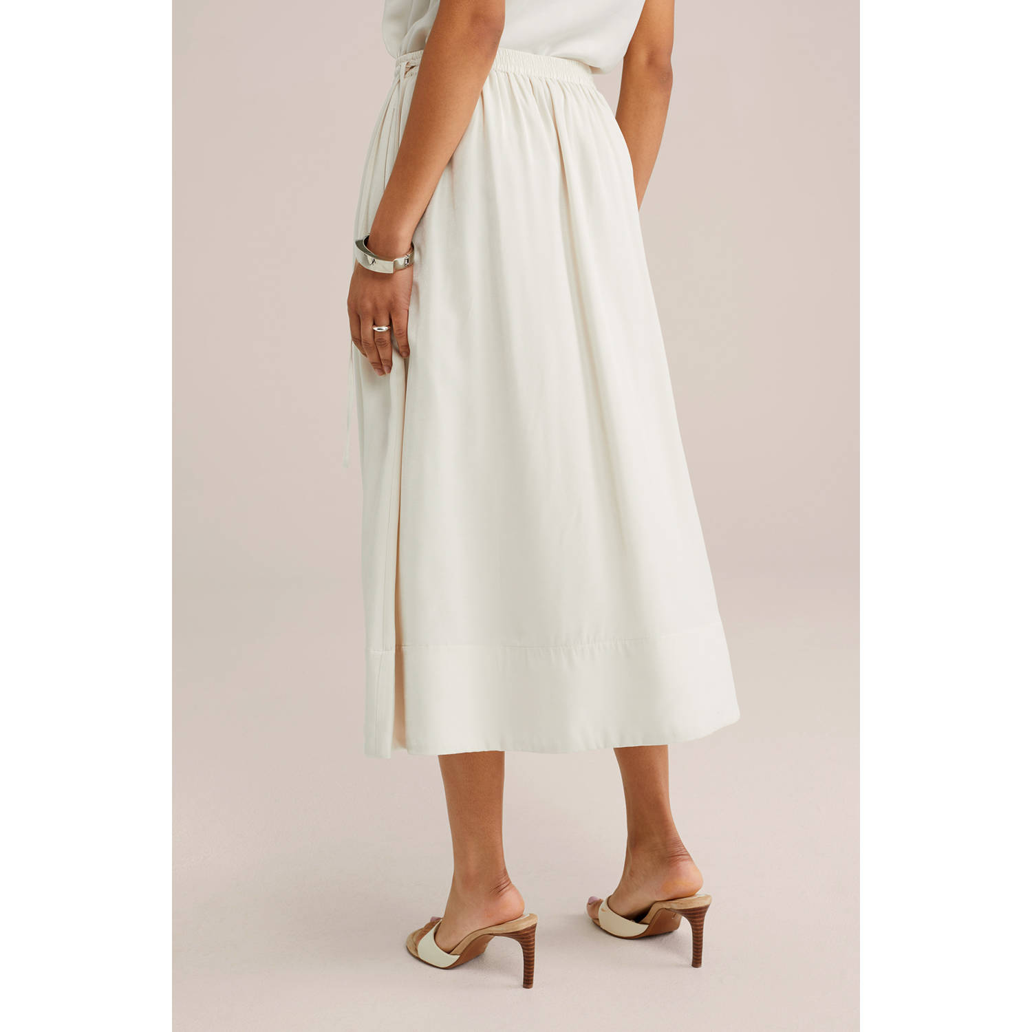 WE Fashion A-lijn rok ecru