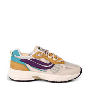 G-eco '00 multi flowers  chunky sneakers beige