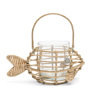 waxinelichthouder Rustic Rattan 