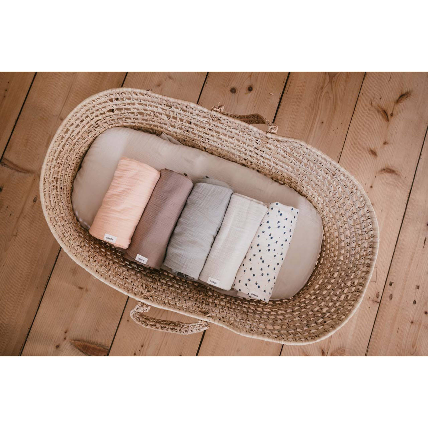 Koeka hydrofiele doek Lugo set van 2 offwhite blauw