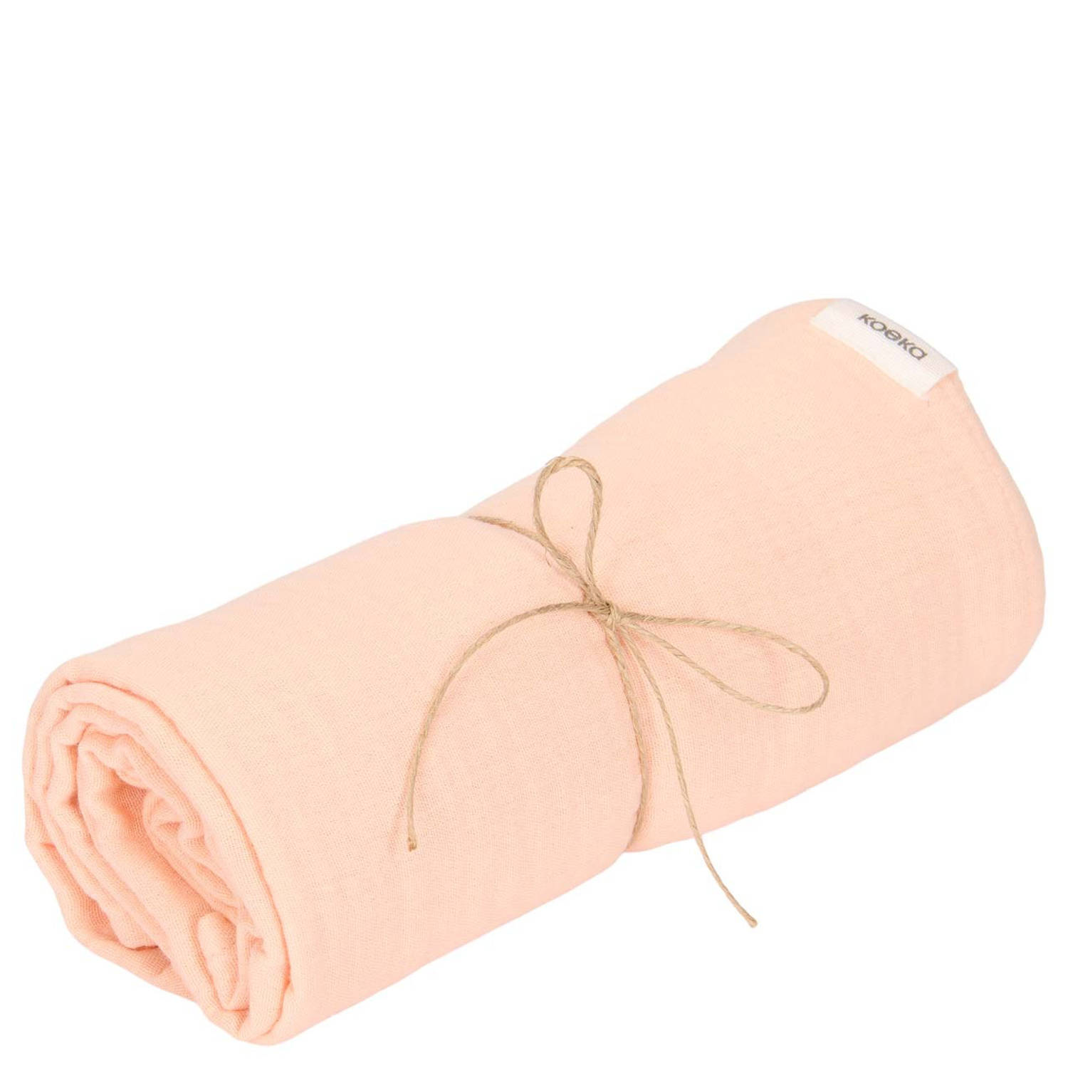 Koeka hydrofiele swaddle Faro perzikroze