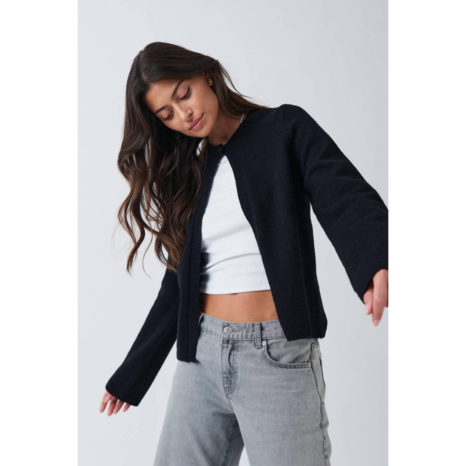 Gina Tricot Vest met knoopsluiting