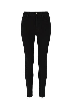 high waist slim fit jeans zwart