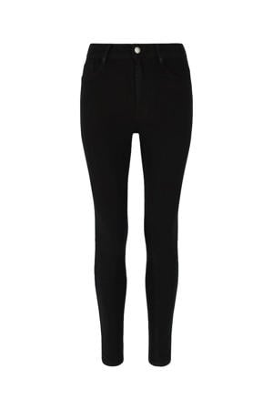high waist slim fit jeans zwart