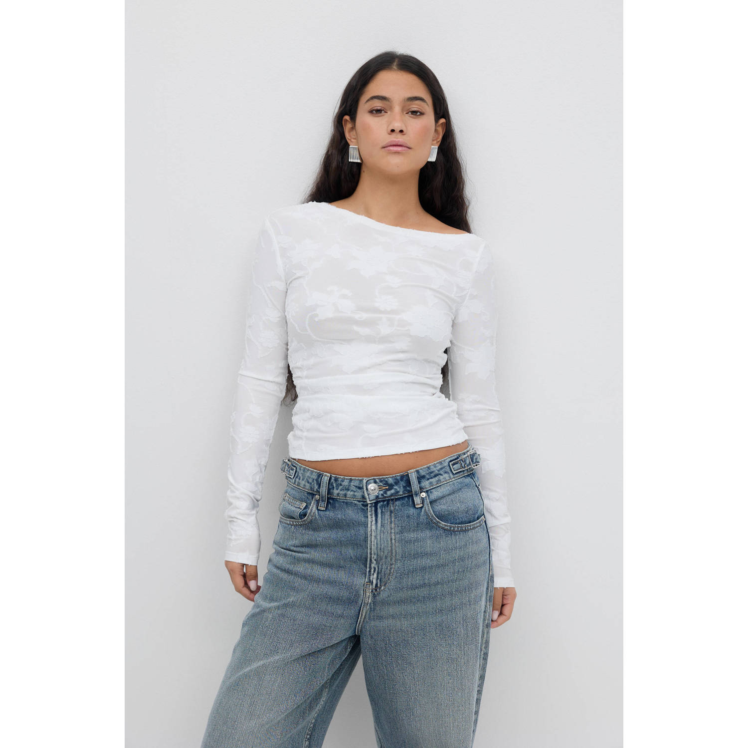Gina Tricot top wit