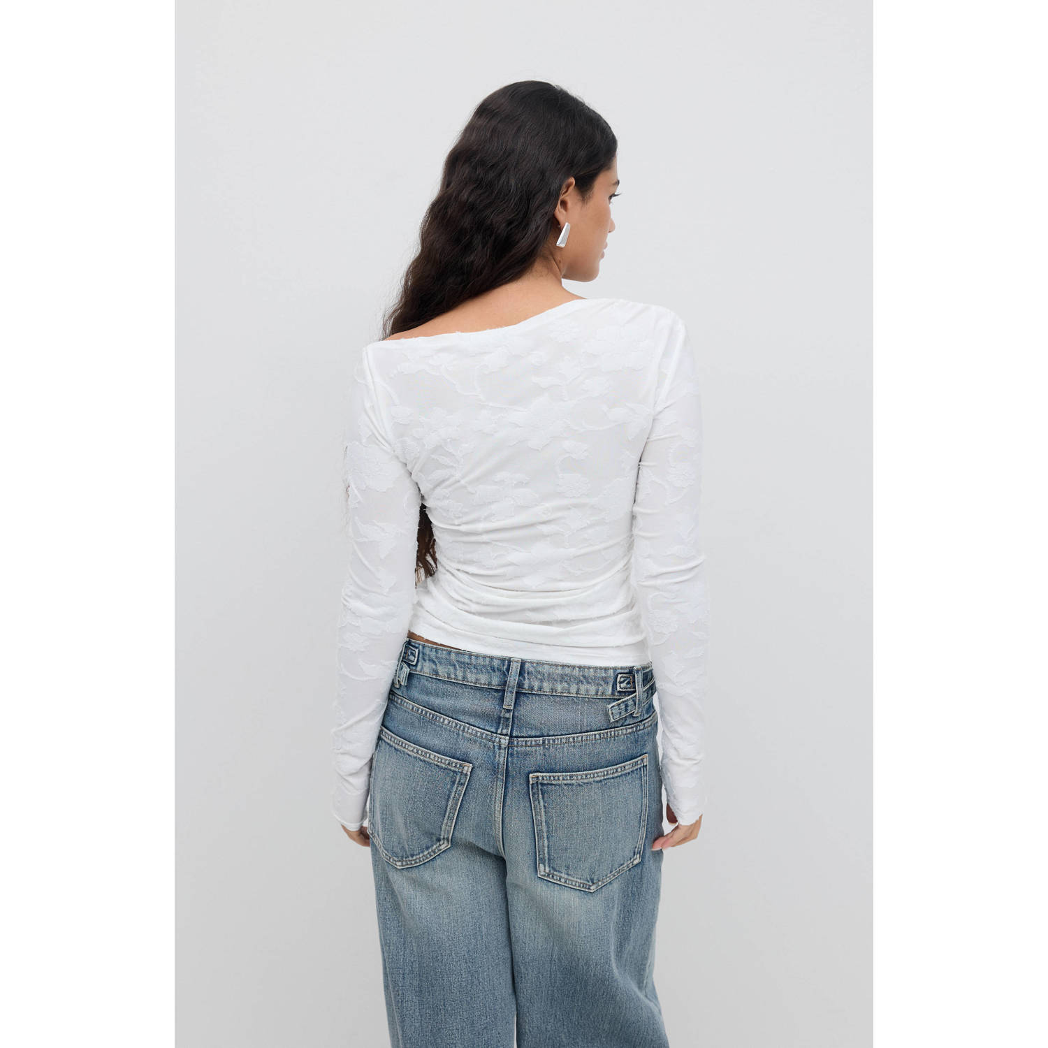 Gina Tricot top wit