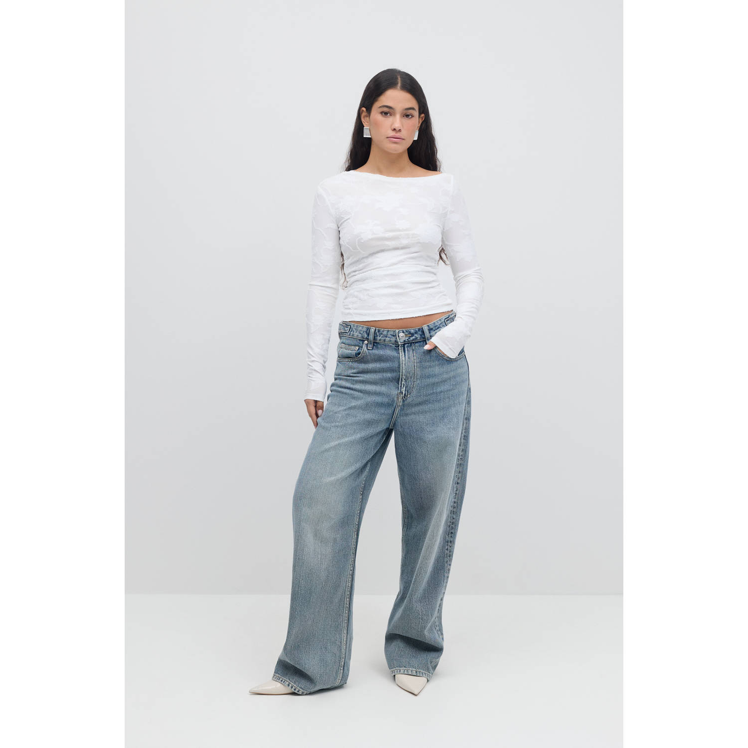 Gina Tricot top wit