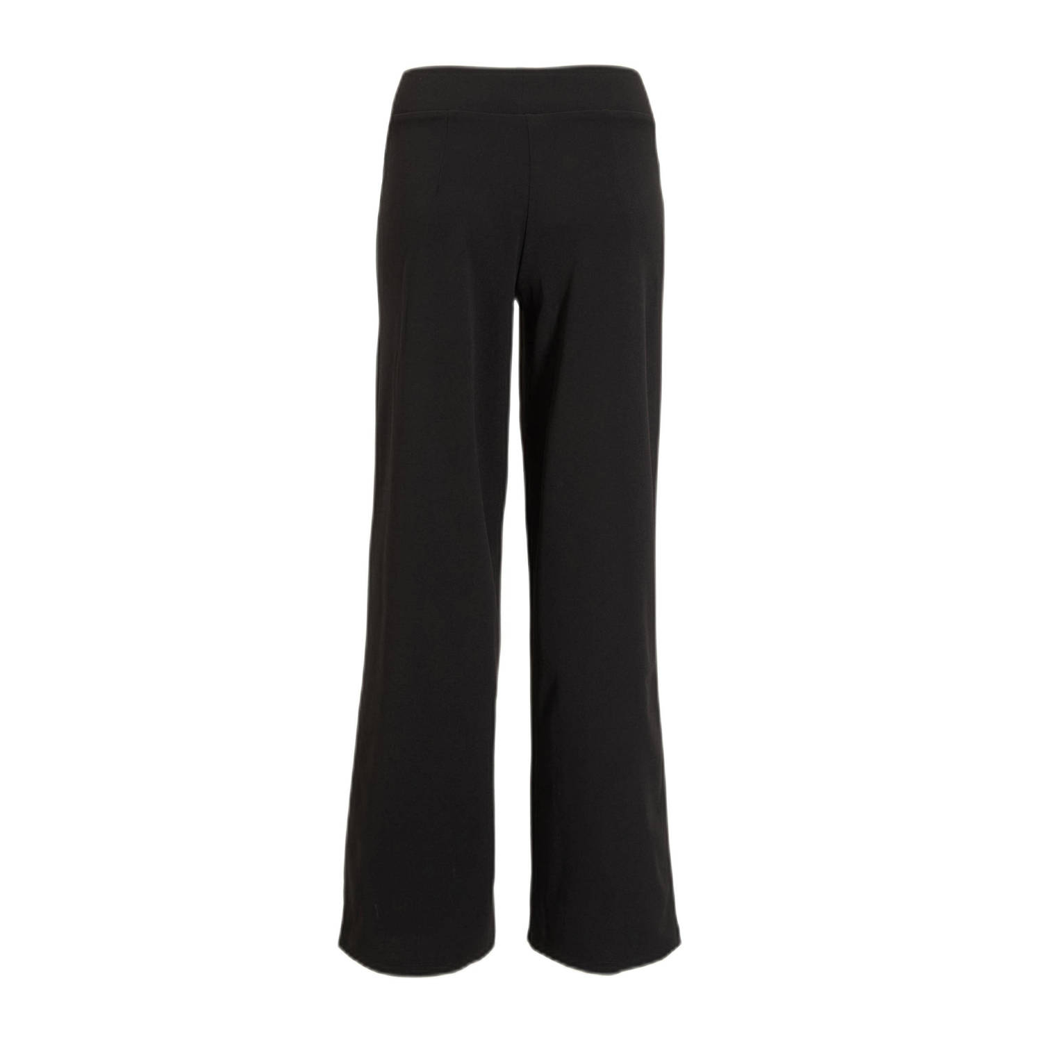 Gina Tricot wide leg regular waist broek zwart