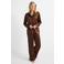 Dreamcovers satijnlook pyjama donkerbruin