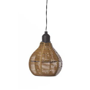 Batterij 1x Hanglamp Rattan 15LM, Patio, 12x PDQ Hybride solar