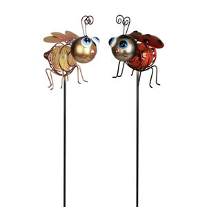 Luxform solar Metal insect stakes Bee & Lady Bug Solar