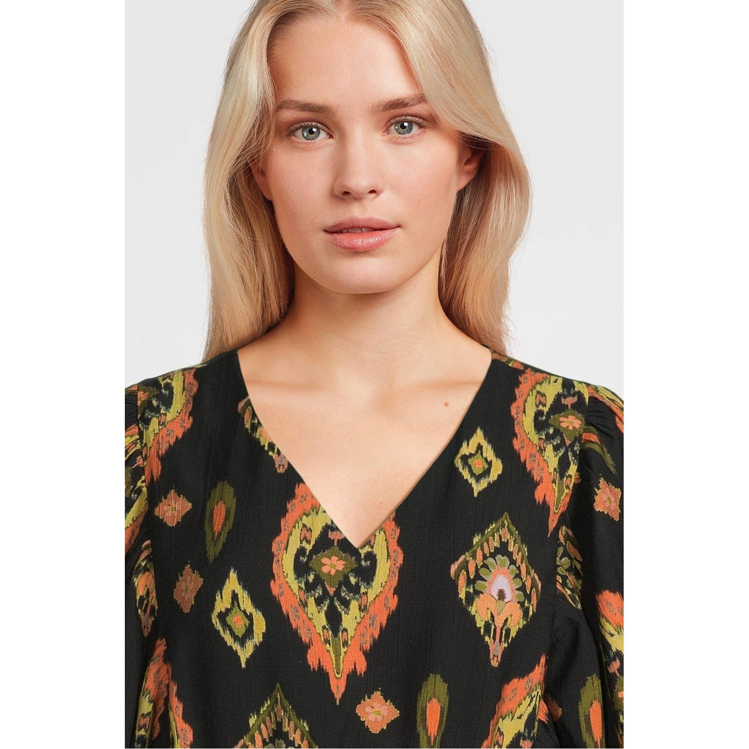 Geisha zomerjurk zwart