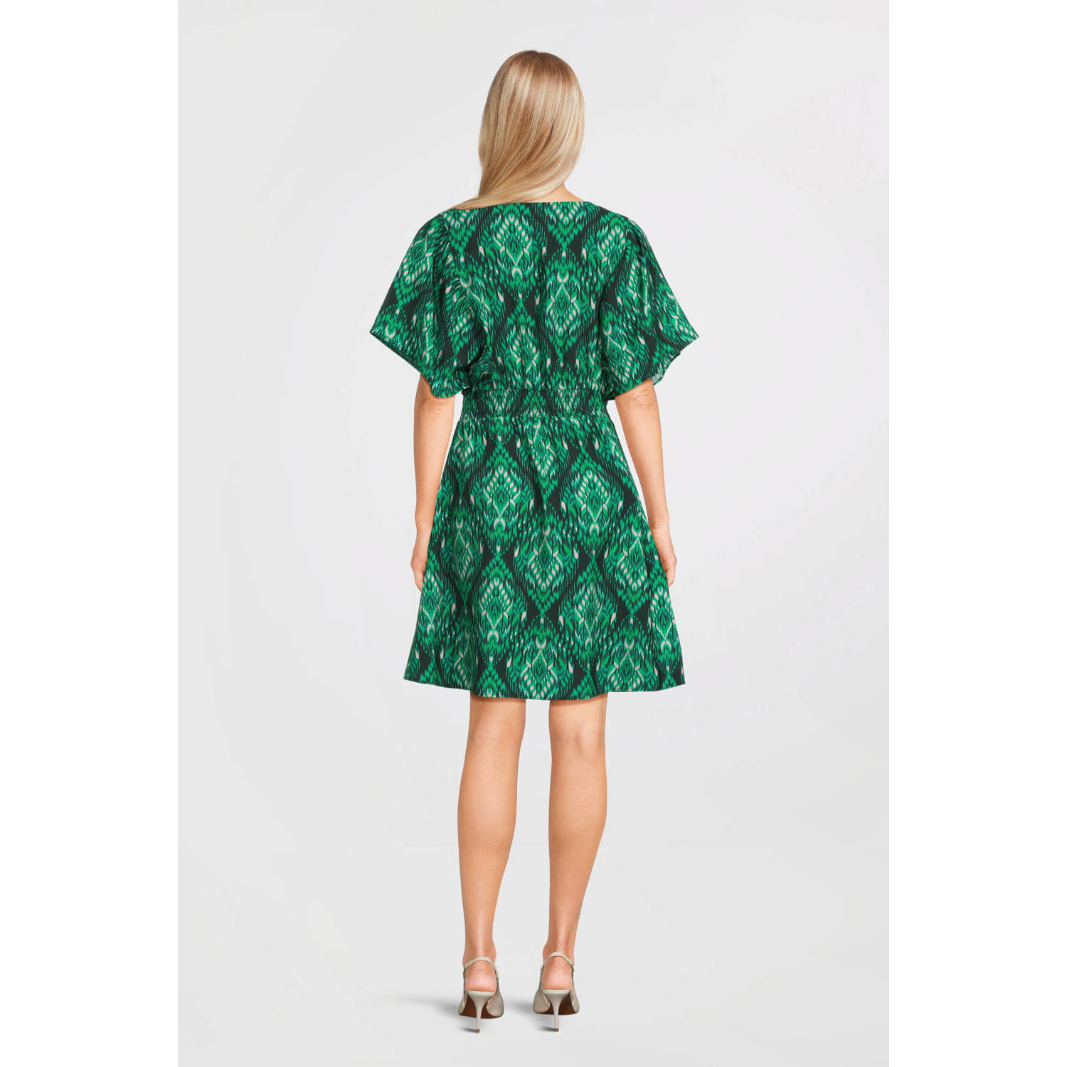 Geisha zomerjurk groen