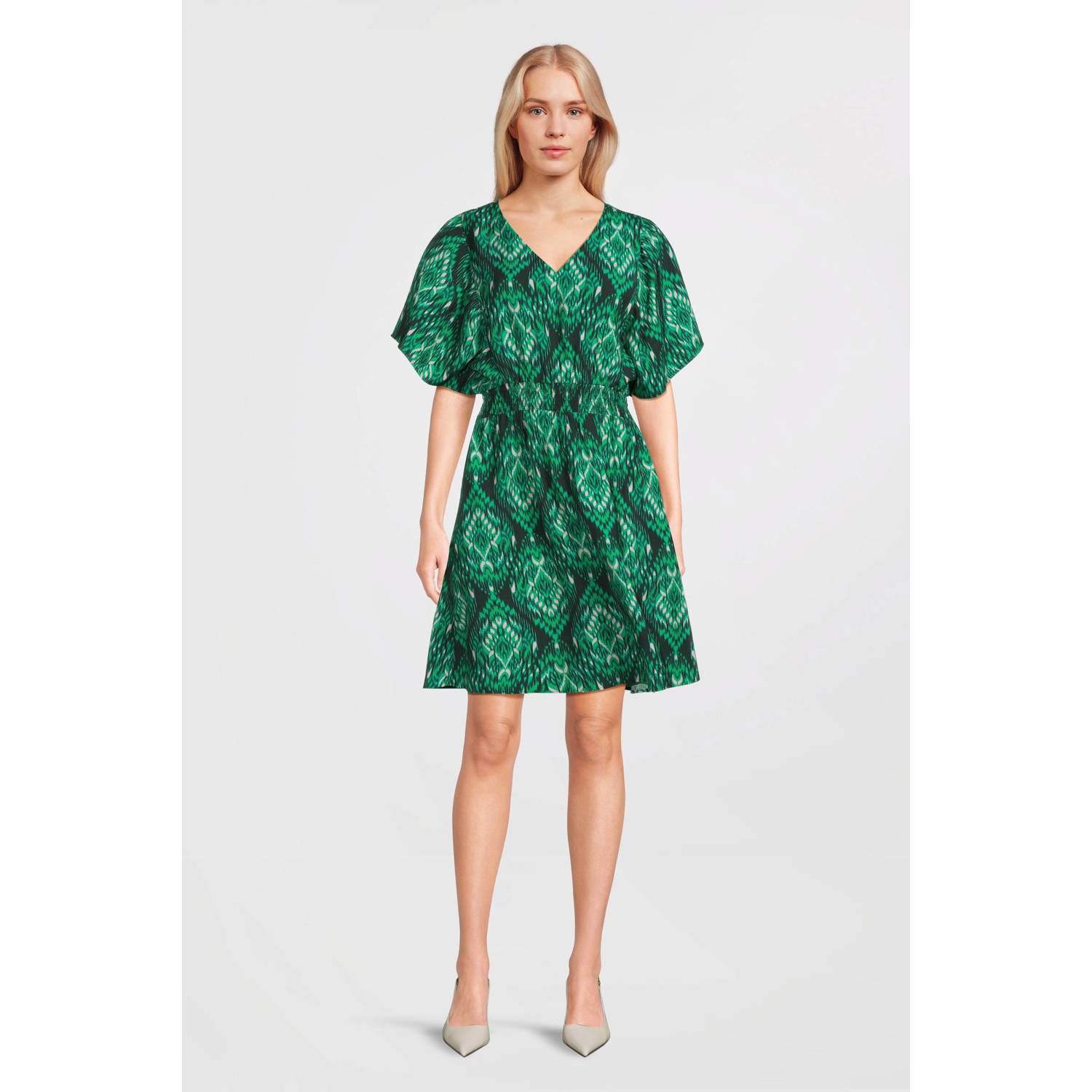Geisha zomerjurk groen