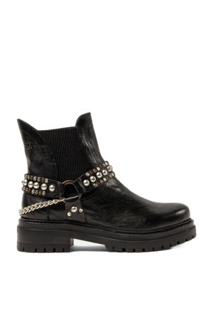 leren chelsea boots zwart