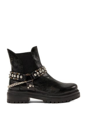 leren chelsea boots zwart