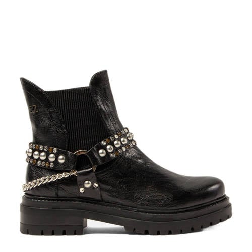 Lazamani leren chelsea boots zwart afbeelding