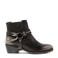 Lazamani leren chelsea boots met afneembare riempjes grijs