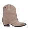 Lazamani suède cowboylaarzen met flap beige