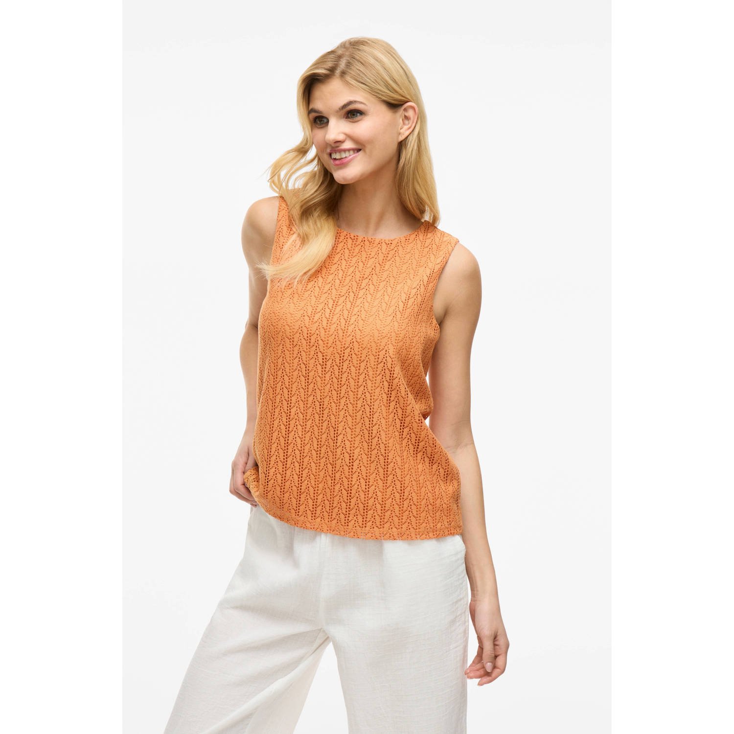 VILA top oranje