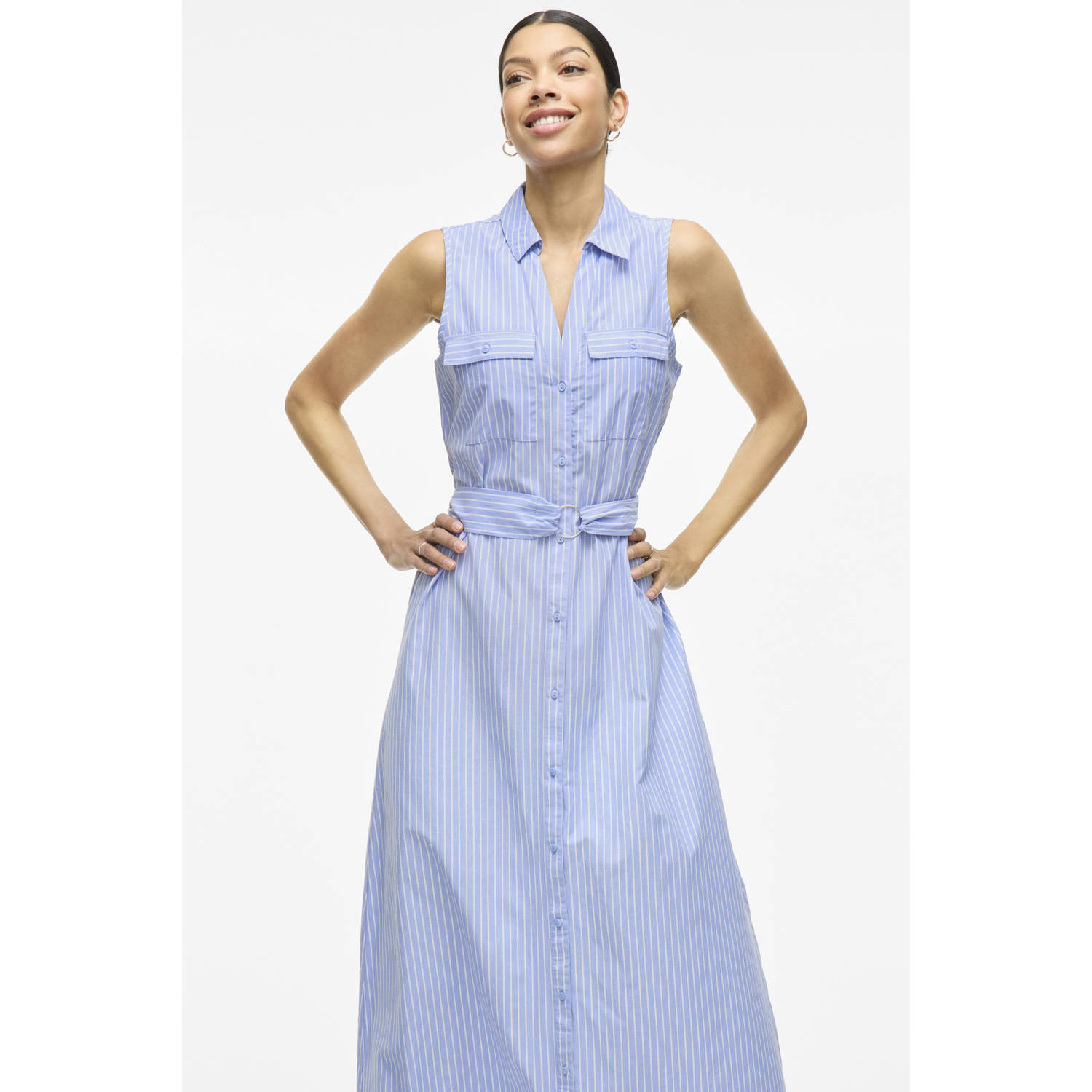 VILA blousejurk donkerblauw