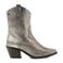 Lazamani leren cowboylaarzen zilver