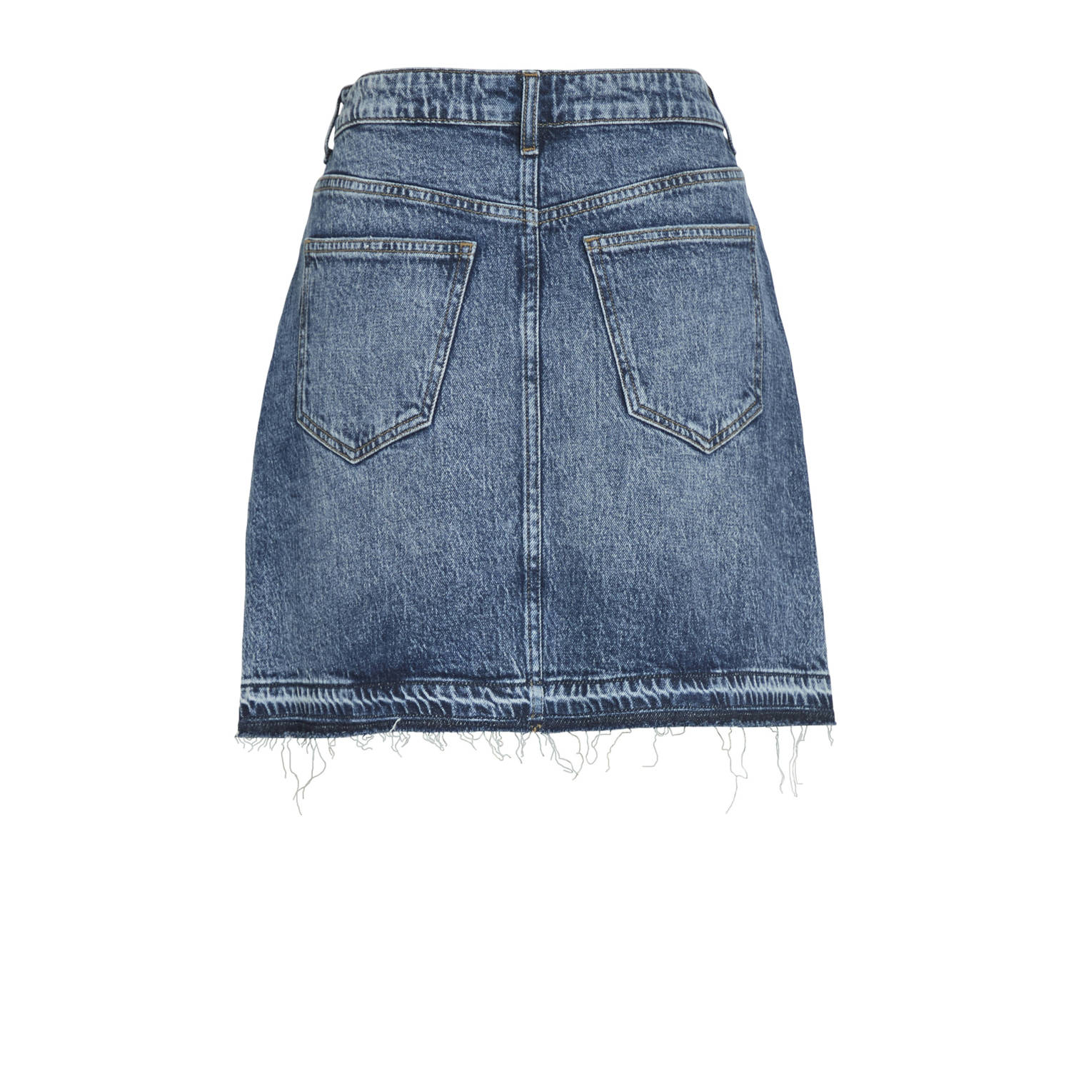 VILA denim spijkerrok blauw