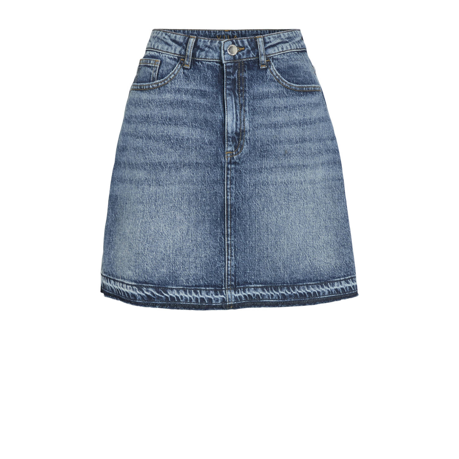 VILA denim spijkerrok blauw