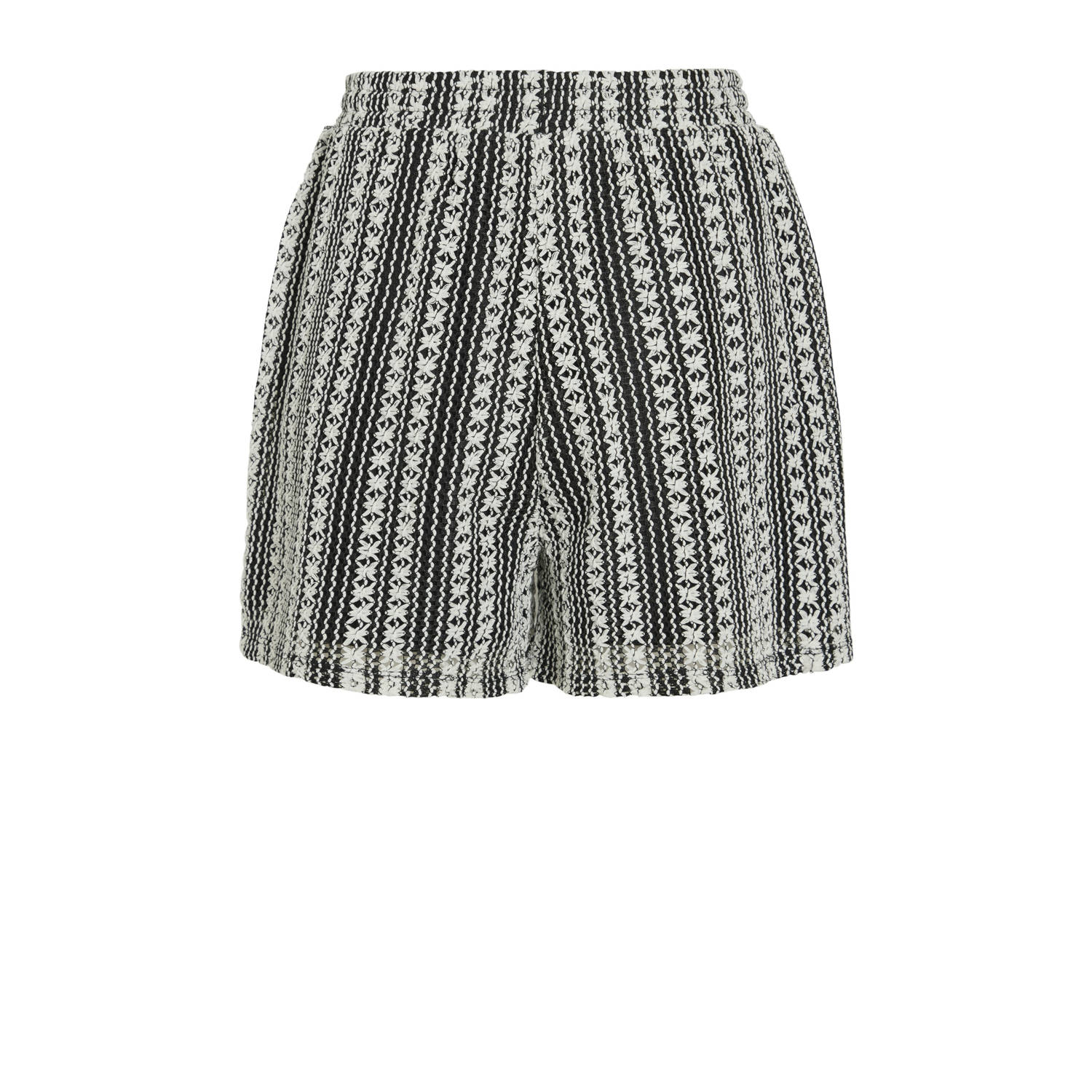 VILA regular high waist casual short zwart