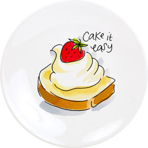 gebaksbordje 'Cake It Easy' (12 cm) 