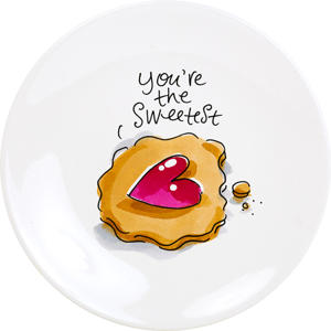 gebaksbordje 'You're The Sweetest' (12 cm) 