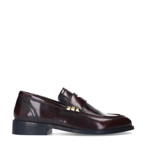 leren loafers bordeaux