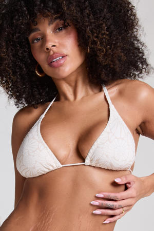 voorgevormde triangel bikinitop Caicos beige
