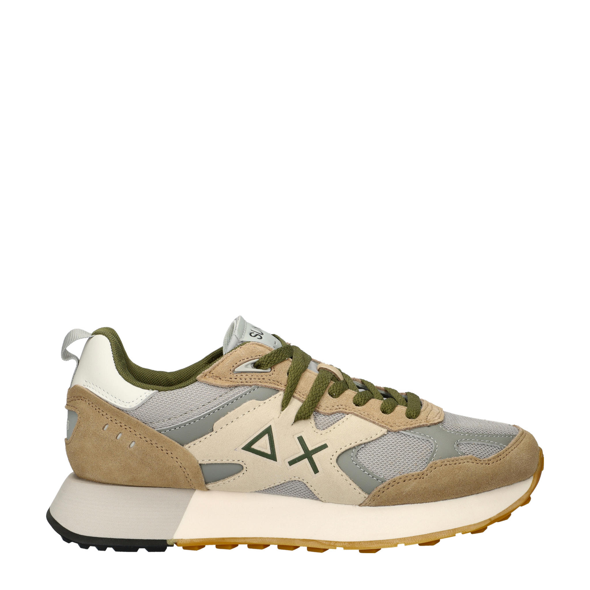 Sun68 sneakers uomo Jaki Outdoor in suede e mesh beige marrone