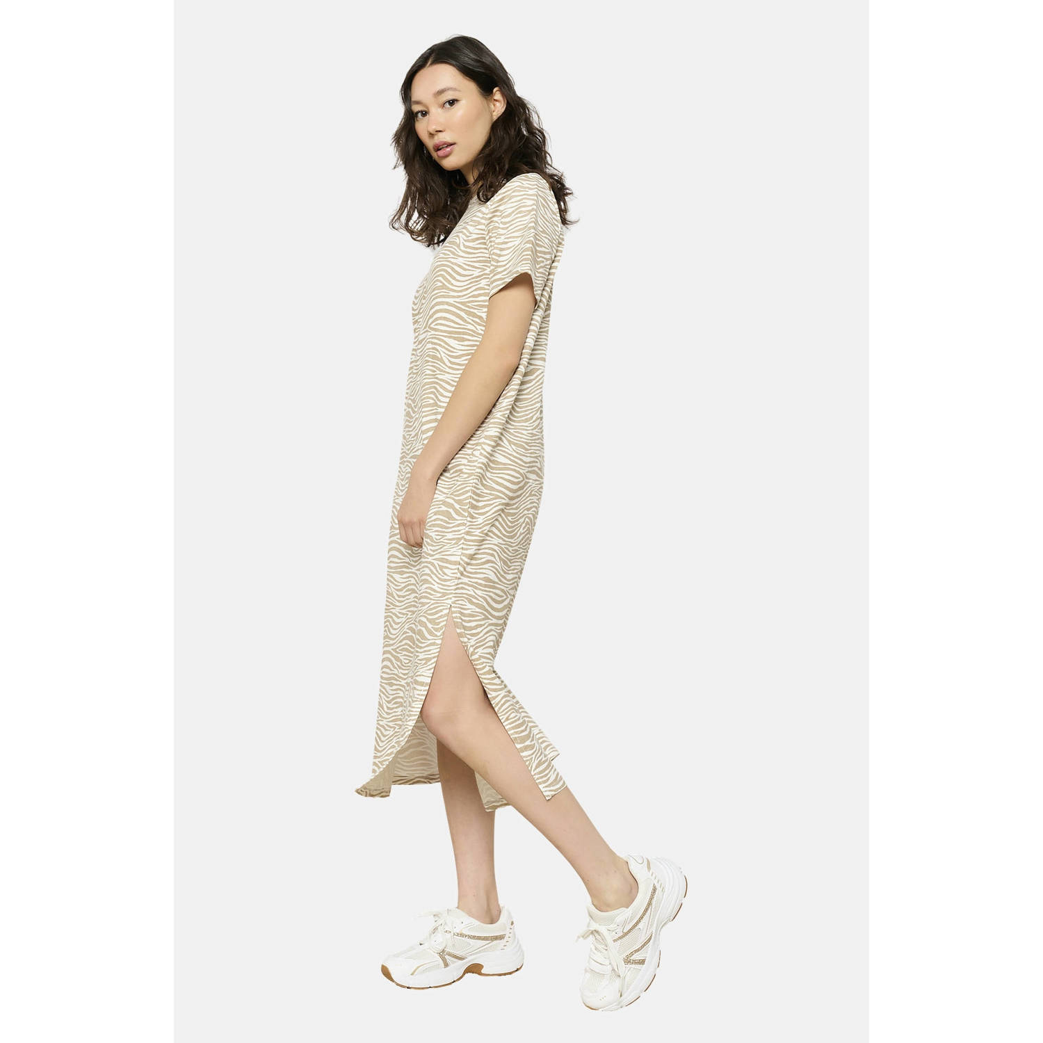 LOLALIZA zomerjurk beige