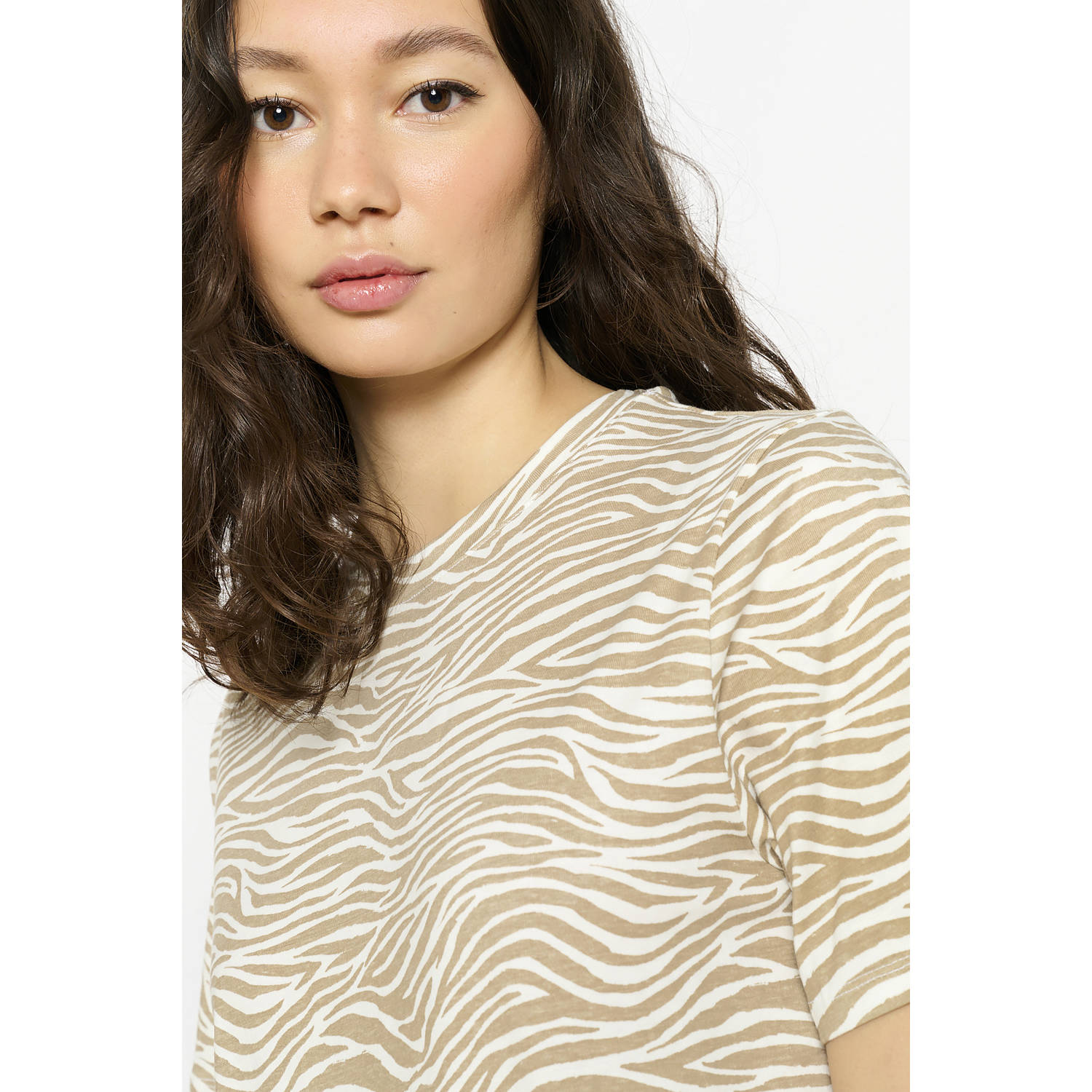 LOLALIZA zomerjurk beige