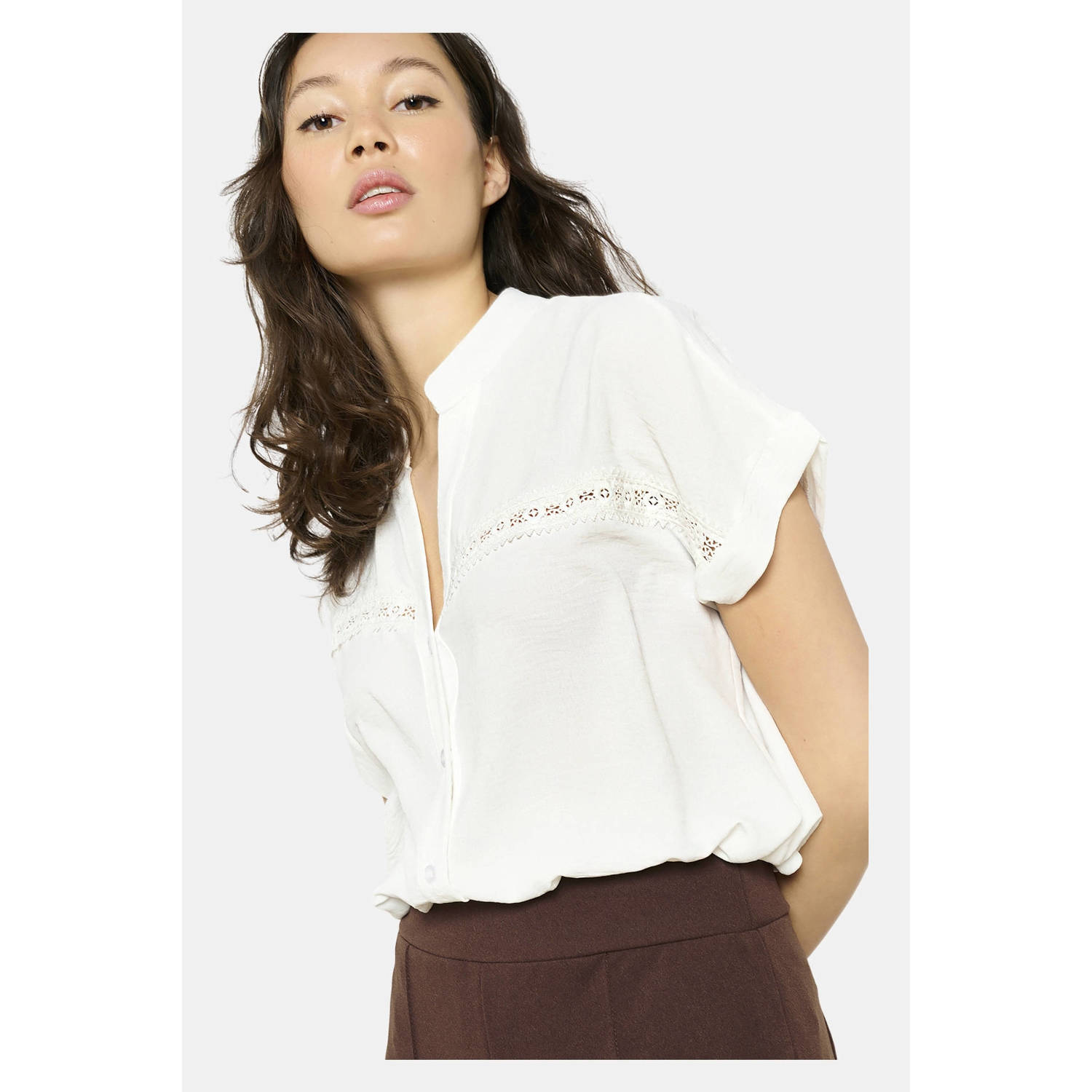LOLALIZA blouse ecru broderie
