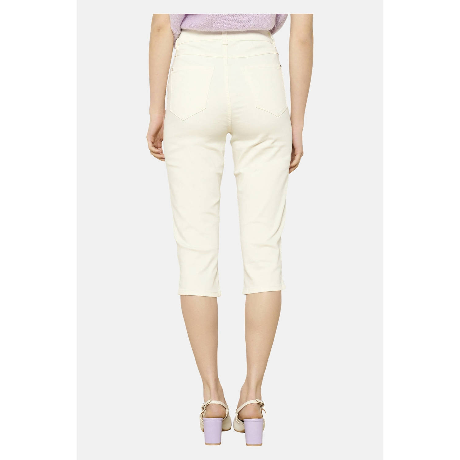 LOLALIZA slim regular waist broek ecru