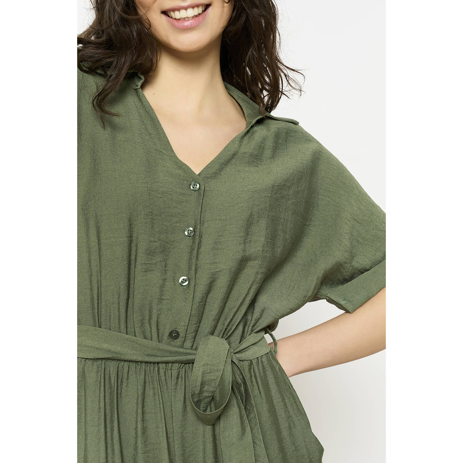 LOLALIZA jumpsuit donkergroen