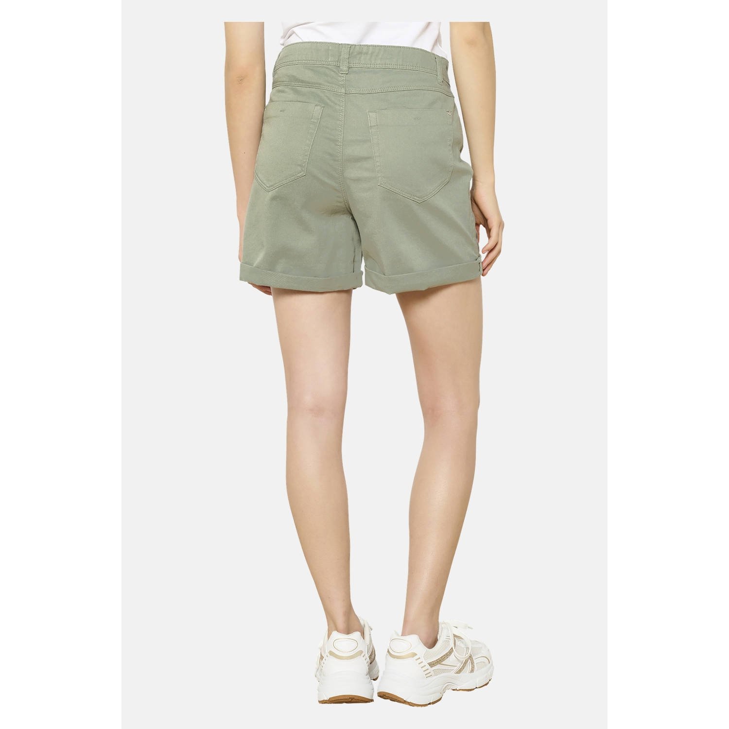 LOLALIZA straight regular waist denim short kaki