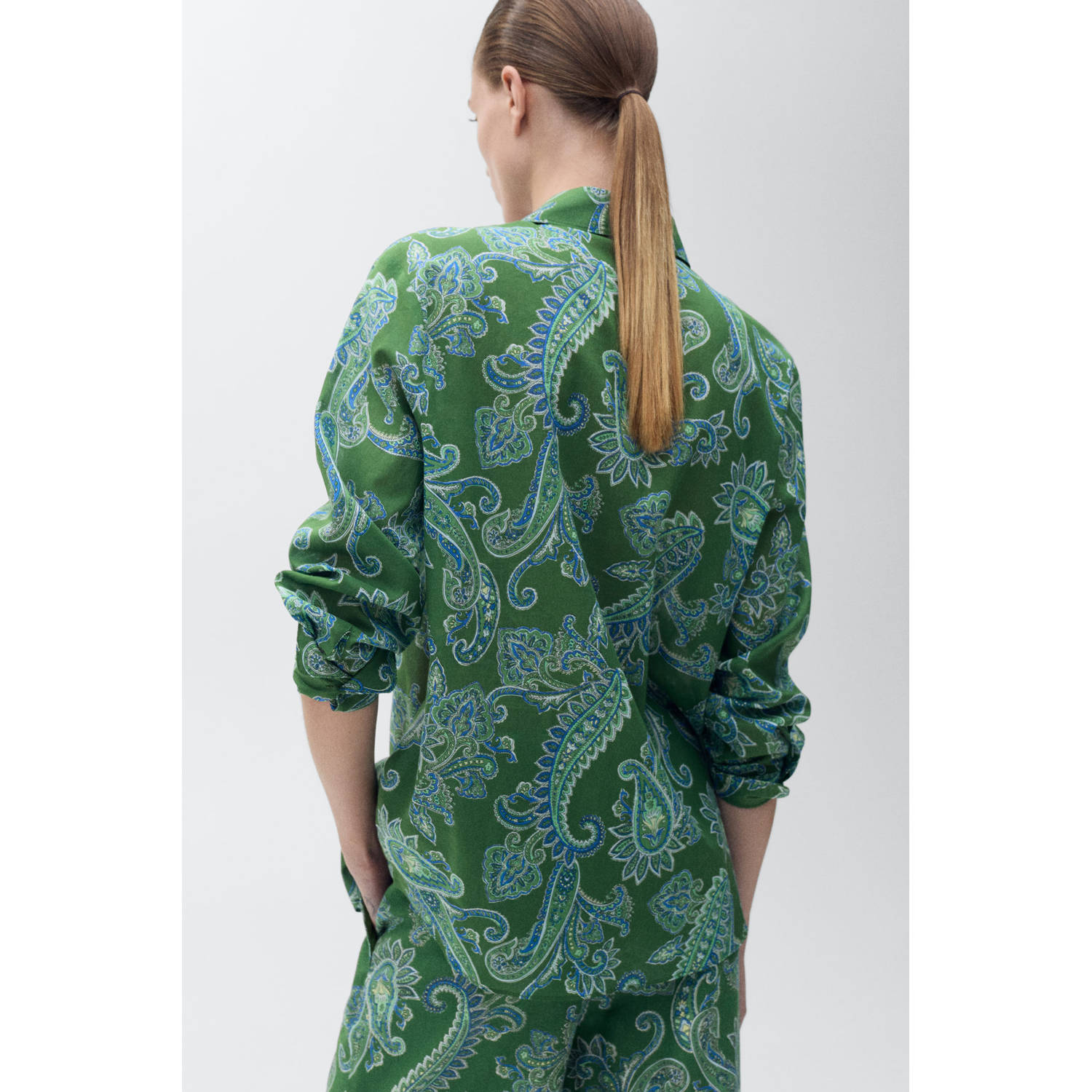 Mango blouse groen